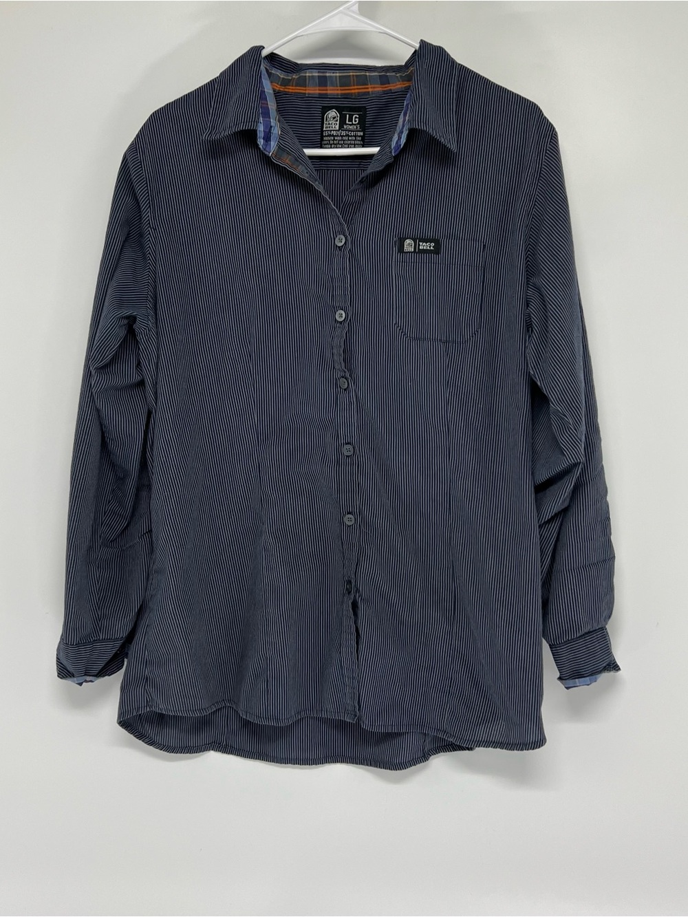 Taco Bell large button down work shirt